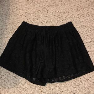 black lacey shorts